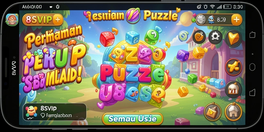 Screenshot dari gameplay Puzzle 8SVIP yang seru dan menantang.