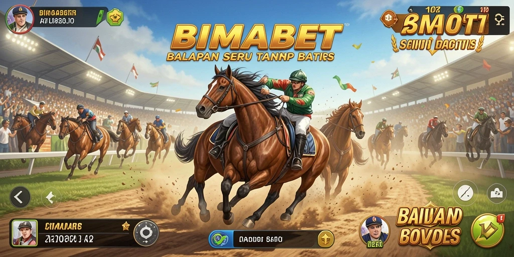 Tampilan gameplay yang mendebarkan di lintasan balap.