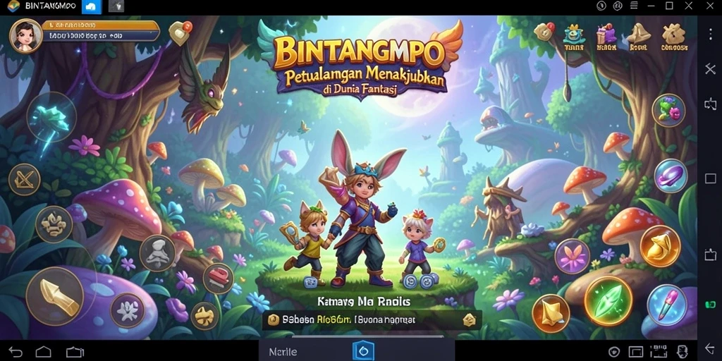 Gameplay mendebarkan dari BINTANGMPO dengan petualangan seru.