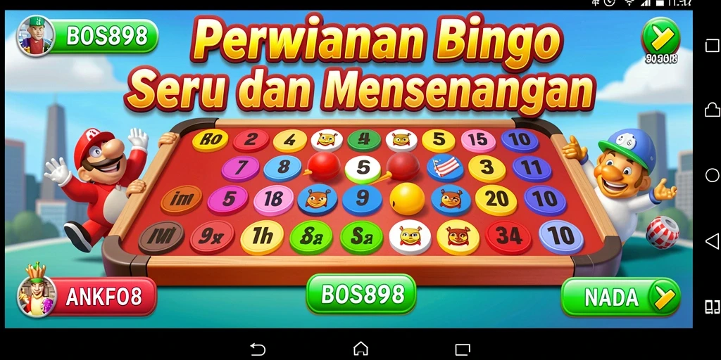 Screenshot gameplay utama BOS898 menampilkan suasana seru permainan Bingo.