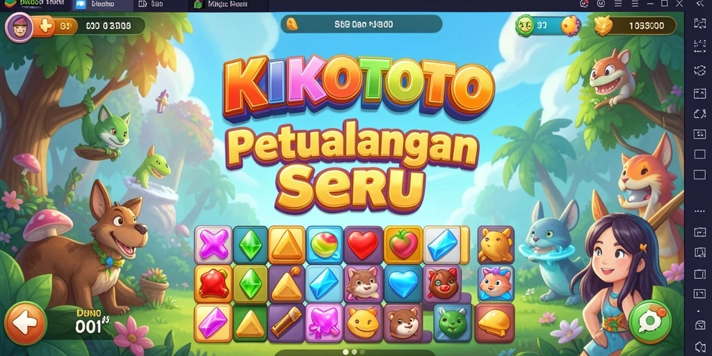 Gameplay seru KIKOTOTO yang penuh warna dan tantangan.