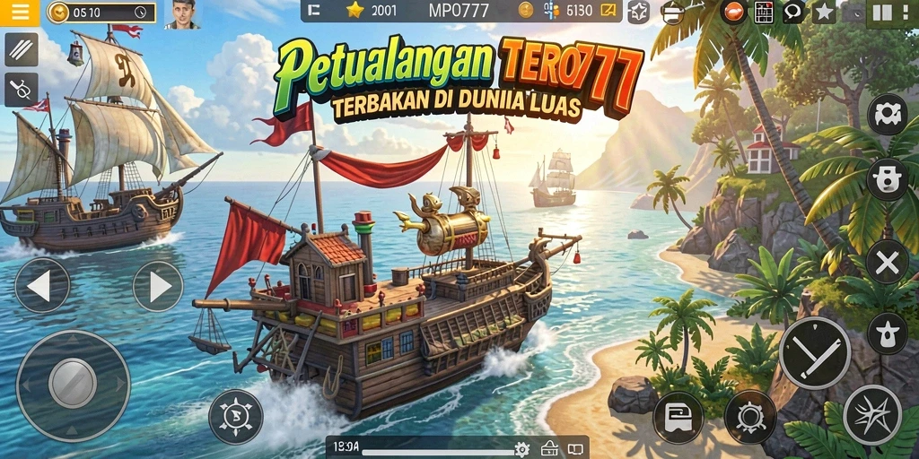 Tampilan gameplay MPO777 dengan dunia terbuka yang luas.
