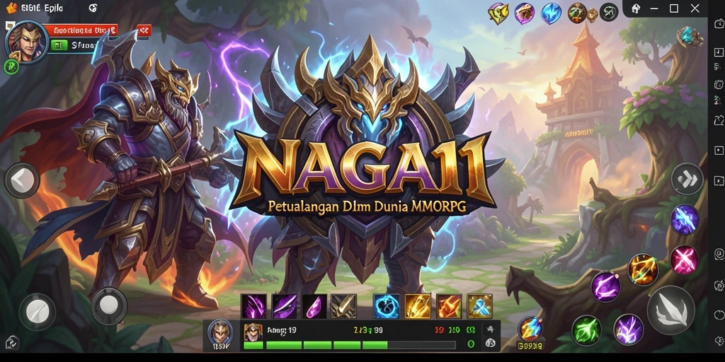 Tangkapan layar utama NAGA11 menampilkan pengalaman gameplay MMORPG yang epik dan seru.