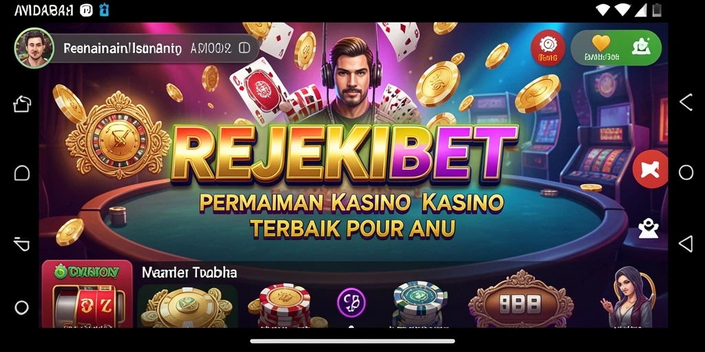 Screenshot gameplay Kasino REJEKIBET yang menarik dan interaktif.
