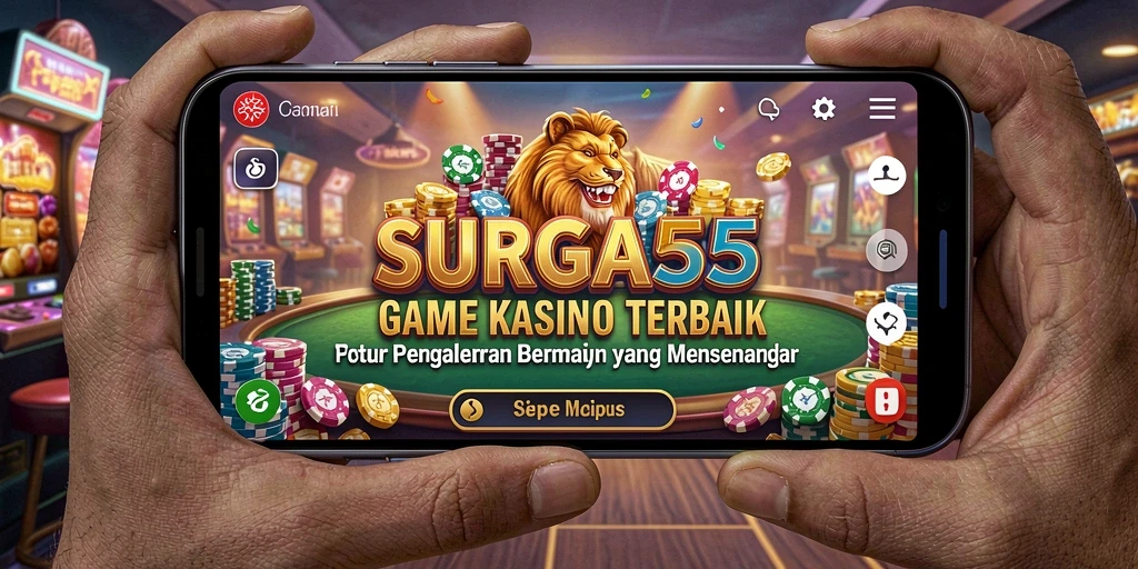 Screenshot gameplay SURGA55 dengan grafis nyata dan antarmuka menarik.