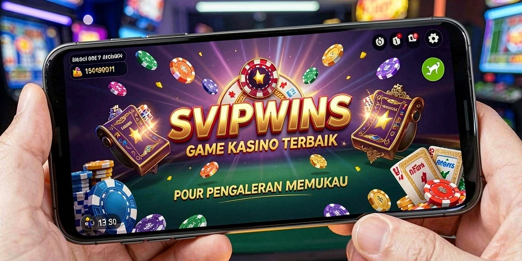 Tampilan gameplay SVIPWINS yang menarik dengan nuansa Kasino yang mengasyikkan.