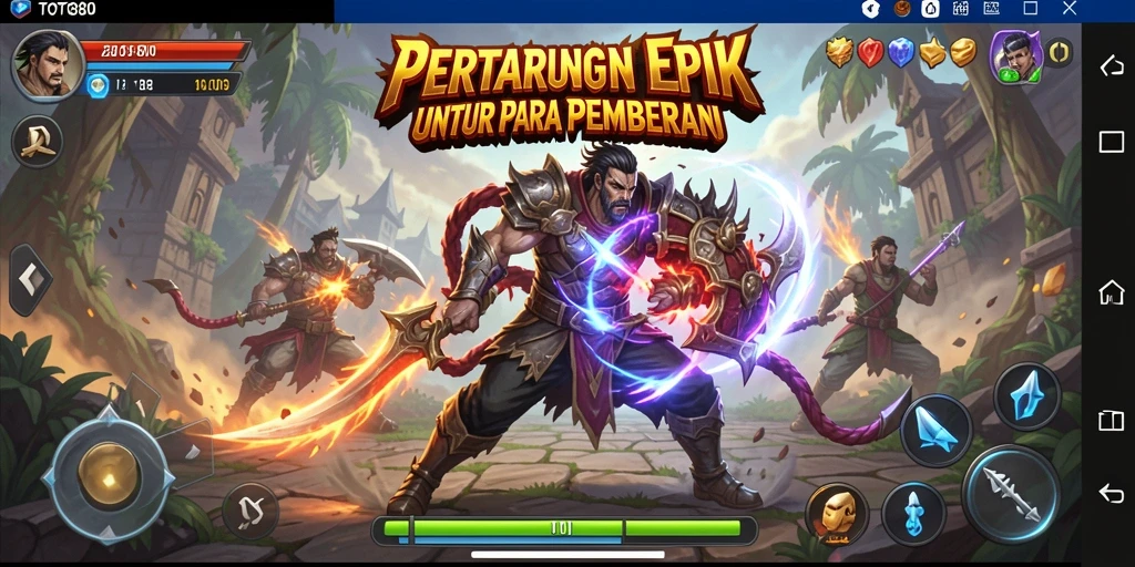 Tampilan dinamis pertarungan di TOTO80 dengan karakter beragam.