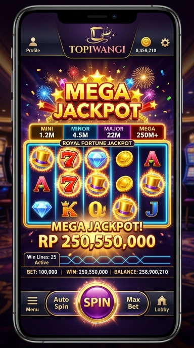 Screenshoot antarmuka aplikasi topiwangi yang mudah digunakan.